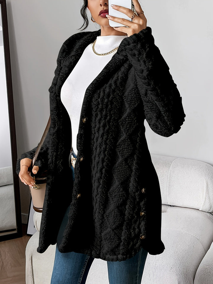 Amarae | Fluffy Teddy Hoodie Jacket