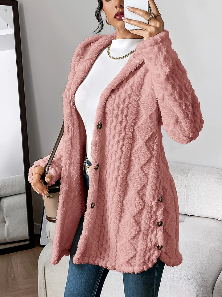 Amarae | Fluffy Teddy Hoodie Jacket
