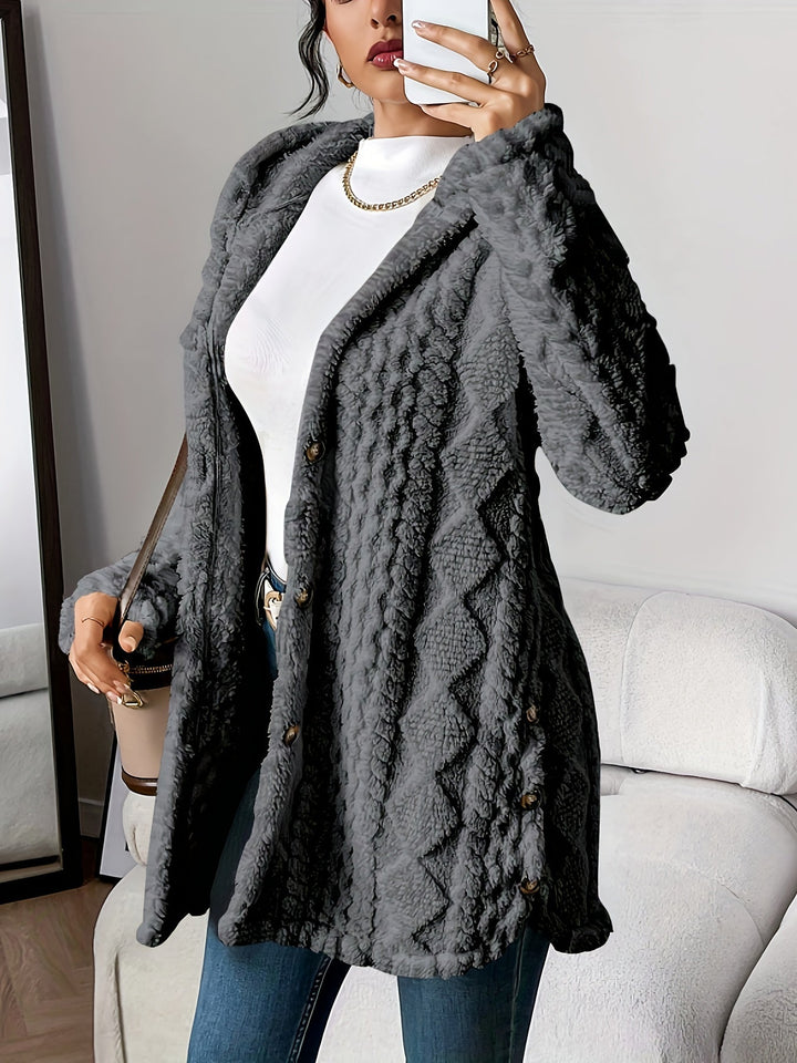 Amarae | Fluffy Teddy Hoodie Jacket