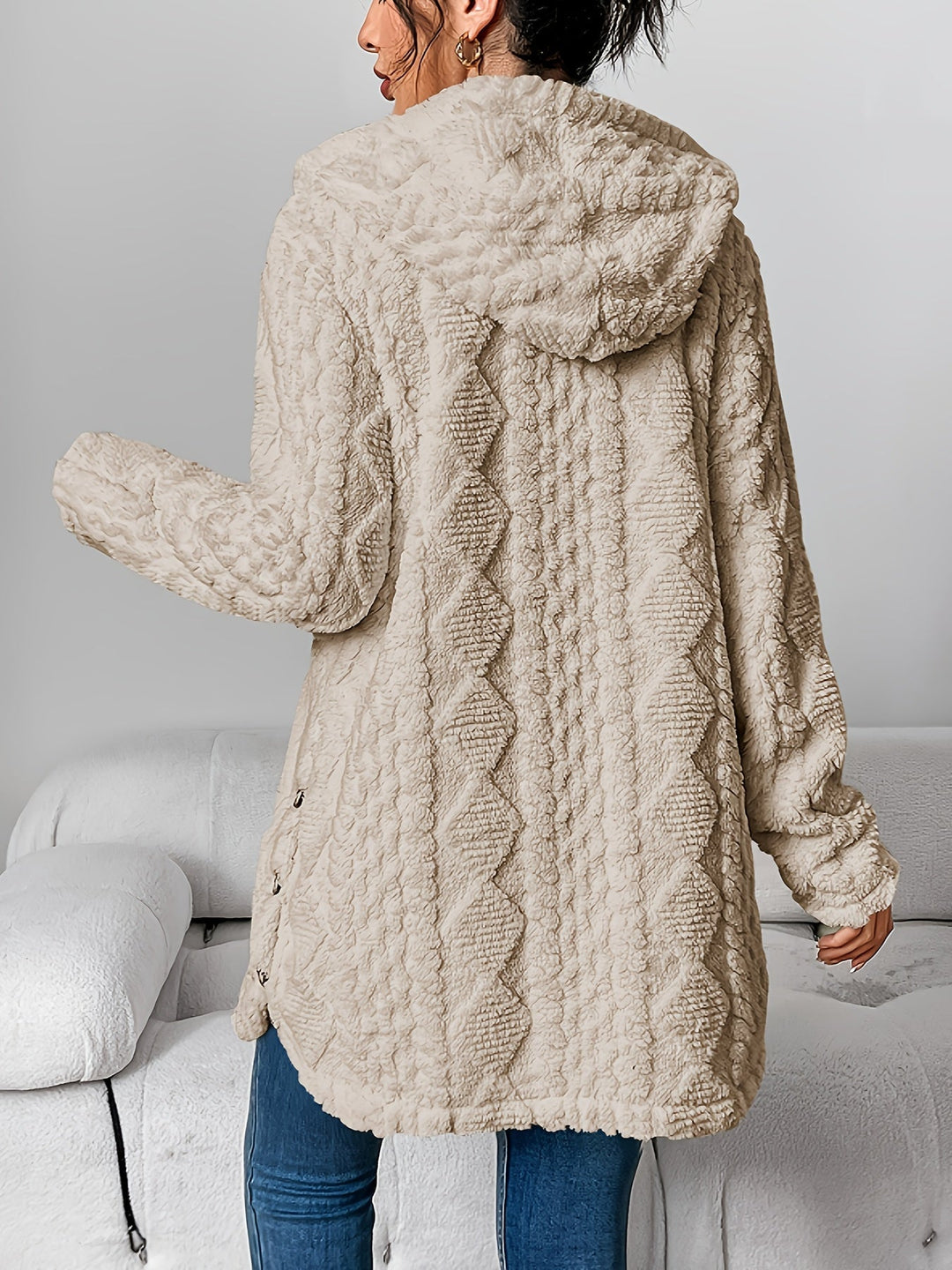 Amarae | Fluffy Teddy Hoodie Jacket