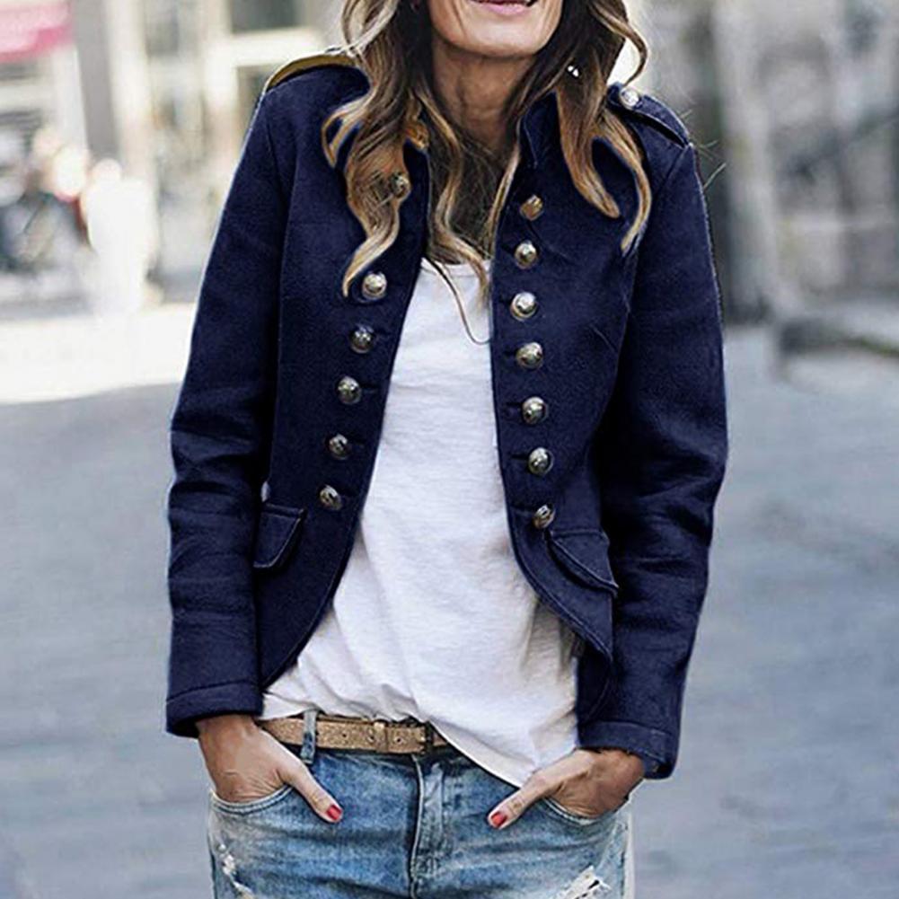 Lune London | Military Style Blazer with Double-Breasted Button Closure