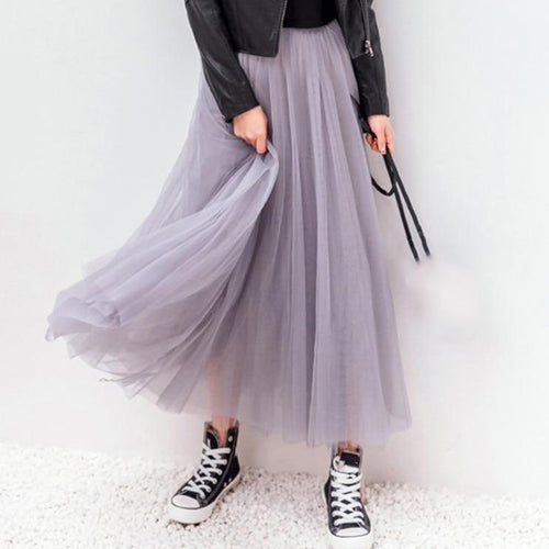 Chic Und Stil | Stylish Pleated Tulle Skirt