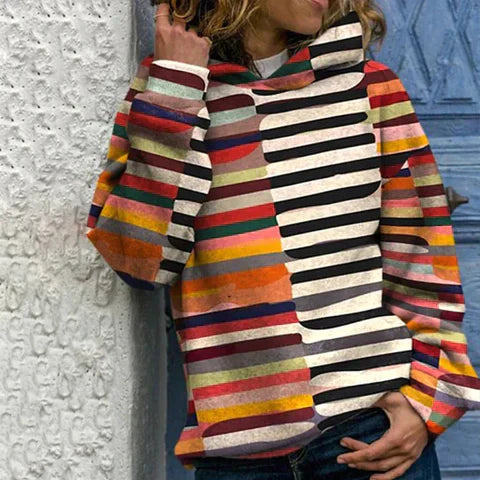 Amarae | Striped Hoodie