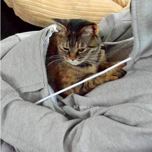 Amarae | Practical Women's Hooded Sweatshirt with Pouch Pocket for Pets