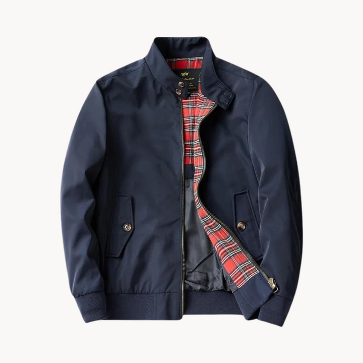Lune London | Men's Camden Heritage Harrington Jacket - Tartan Pattern Lined