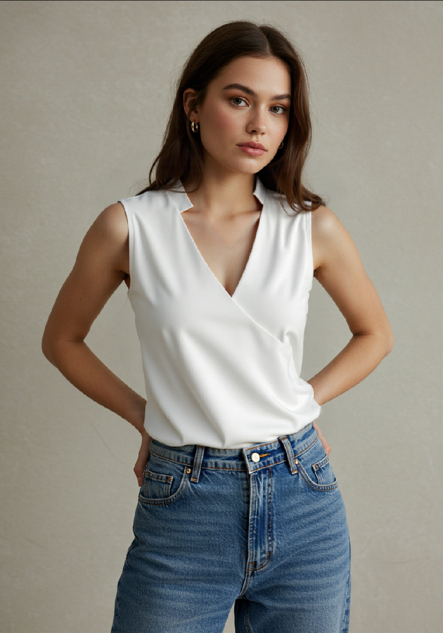 Amarae | Elegant Sleeveless Solid Top
