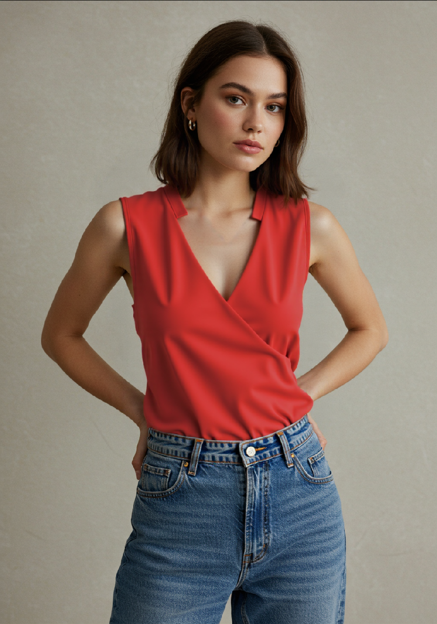 Amarae | Elegant Sleeveless Solid Top