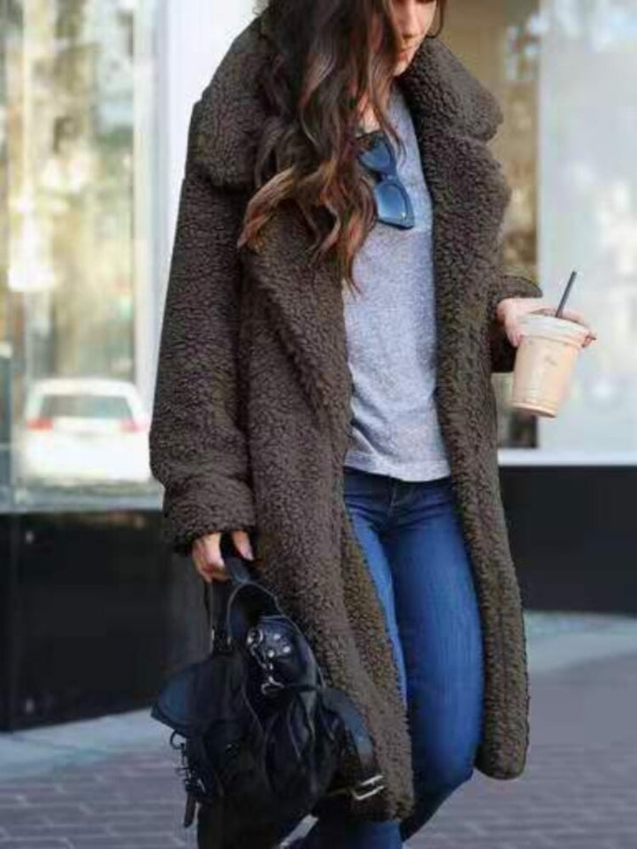 Lune London | Trendy Warm Long Teddy Jacket for Women