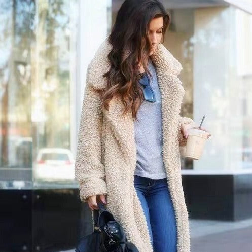Lune London | Trendy Warm Long Teddy Jacket for Women