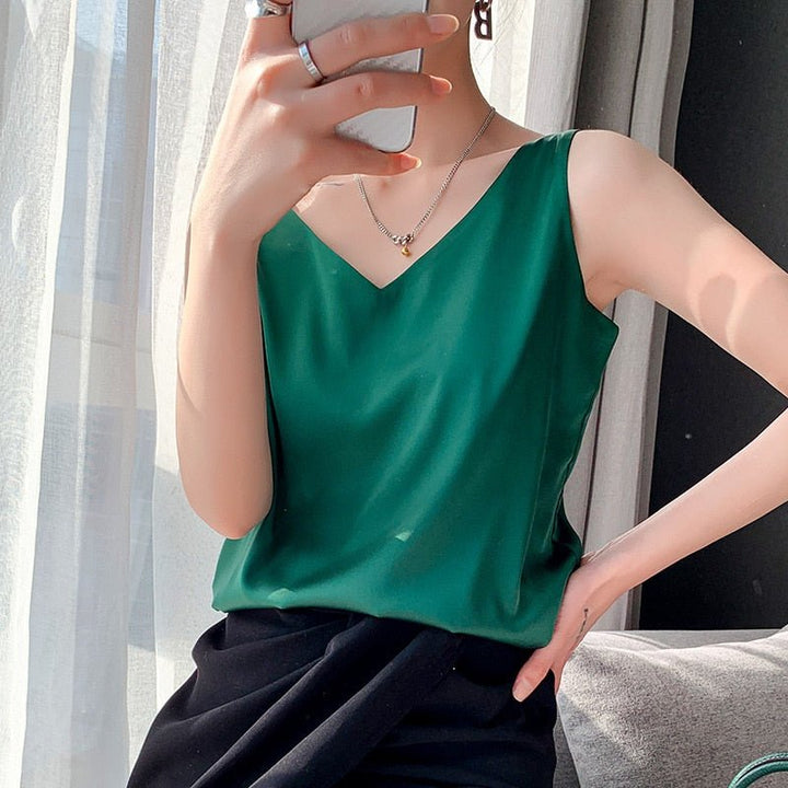 Lune London | Elegant Tank Top Made Of Delicate Silk
