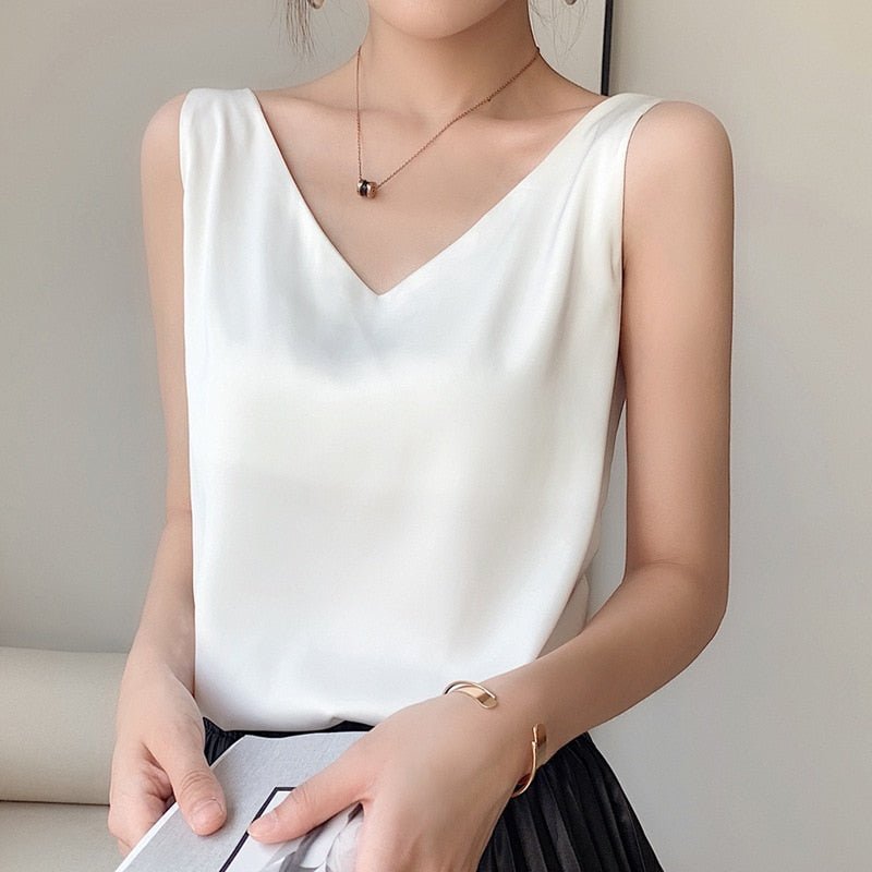 Lune London | Elegant Tank Top Made Of Delicate Silk
