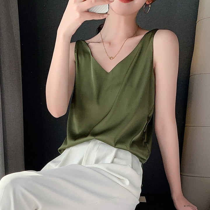 Lune London | Elegant Tank Top Made Of Delicate Silk