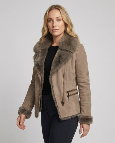 Amarae | Winter jacket with elegant collar for winter