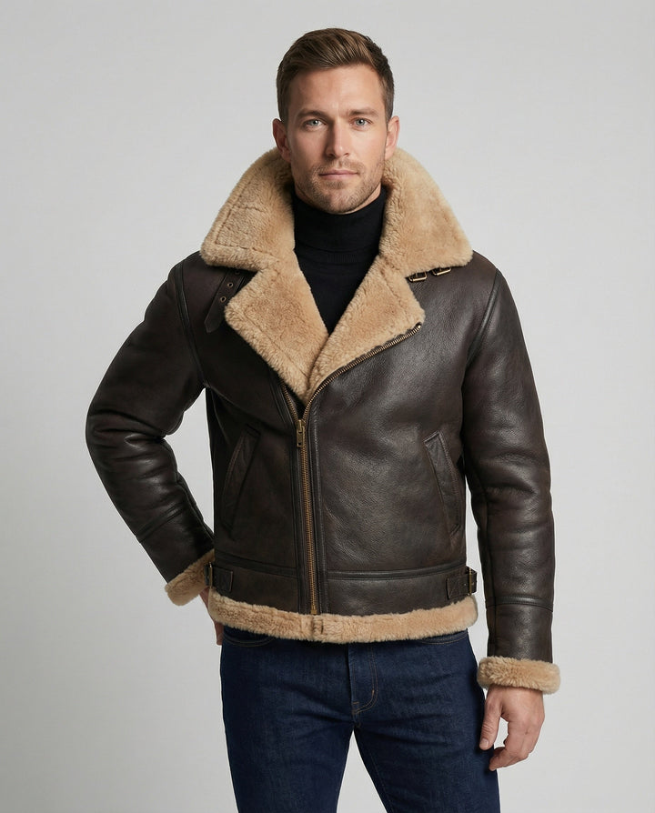 Luxury Sheepskin Pilot Jacket