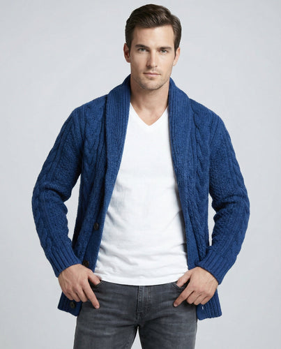 Warm Cable Knit Cardigan