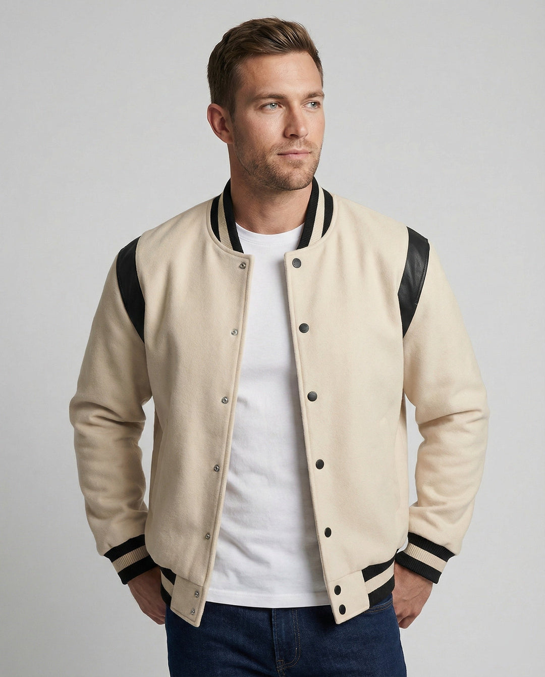 Men's stylish sweatshirt jacket in sporty look