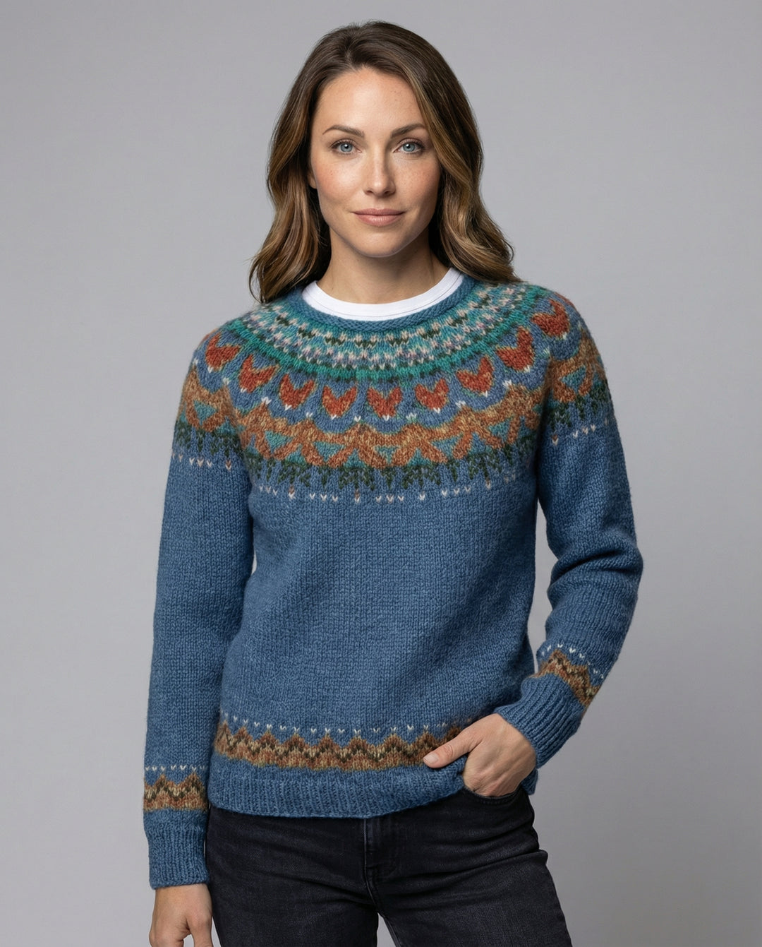 Women’s Icelandic Vintage Knit Sweater with Cozy Fit & Timeless Style | Lune London