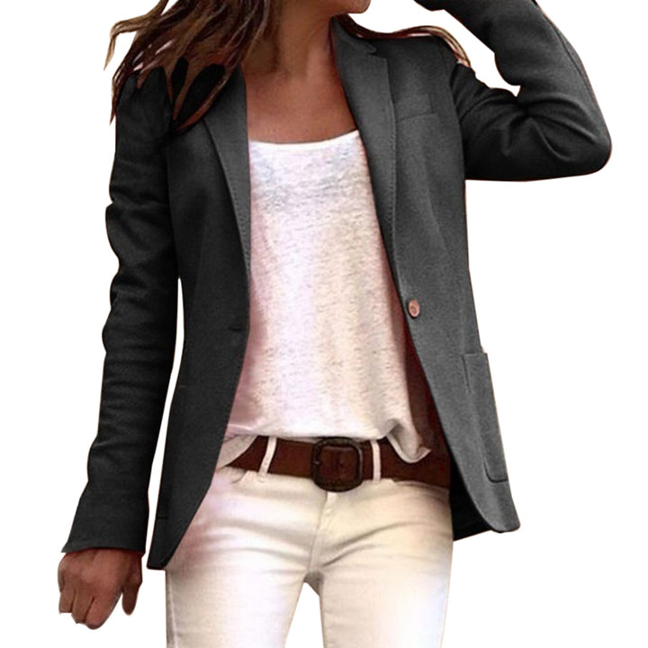 Chic und Stil | Women's Blazer with Lapel Collar