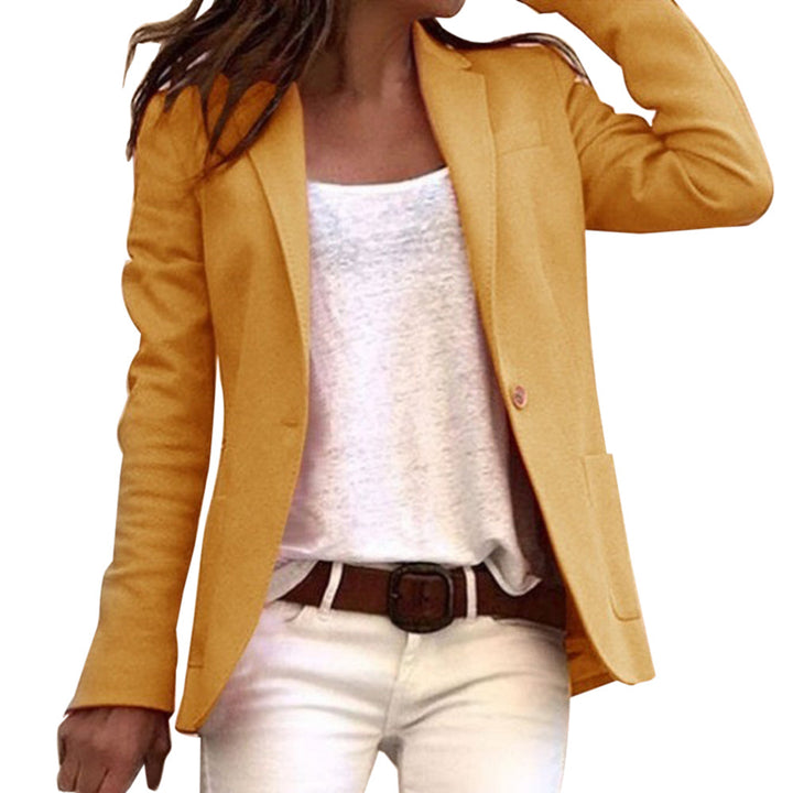 Chic und Stil | Women's Blazer with Lapel Collar