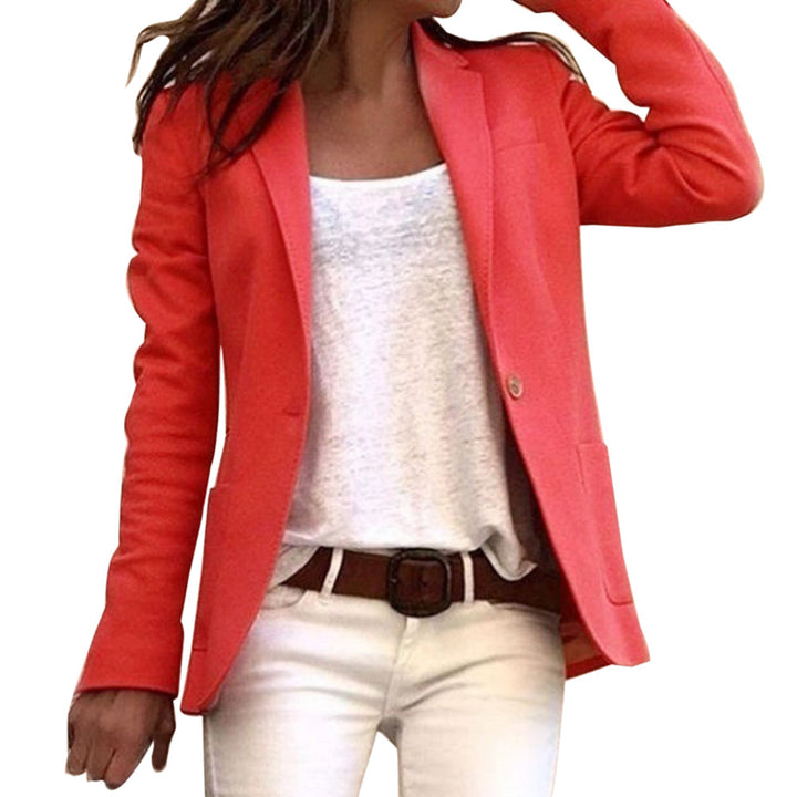 Chic und Stil | Women's Blazer with Lapel Collar