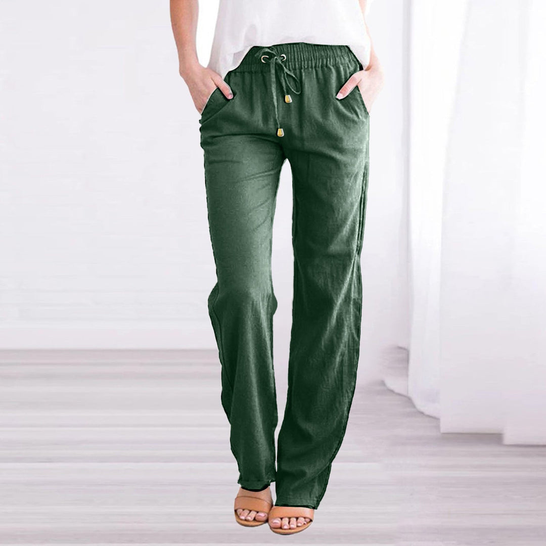 Lune London | Light Airy Casual Pants with Elastic Waistband