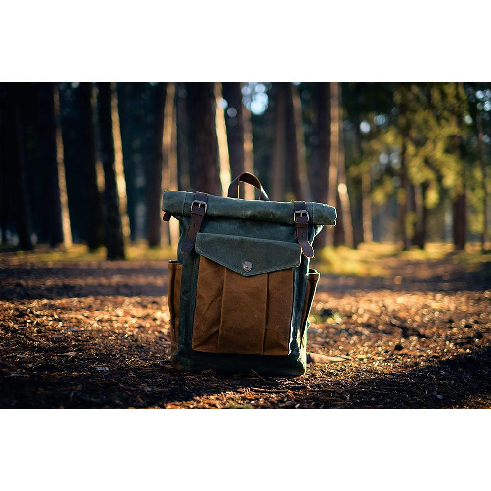 Amarae | Canvas Rolltop Rucksack - Lundastyle - Sustainable and Stylish for Adventurers