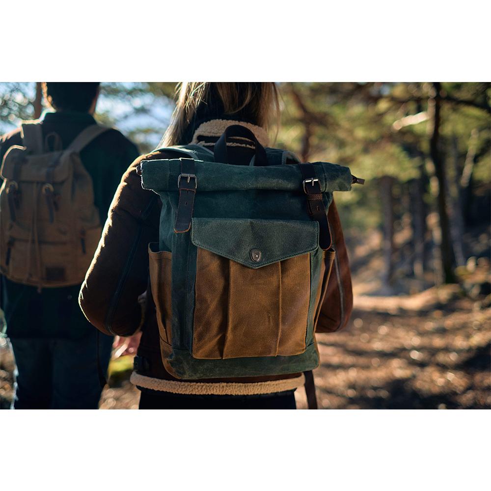 Amarae | Canvas Rolltop Rucksack - Lundastyle - Sustainable and Stylish for Adventurers