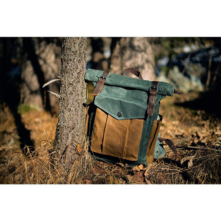Amarae | Canvas Rolltop Rucksack - Lundastyle - Sustainable and Stylish for Adventurers