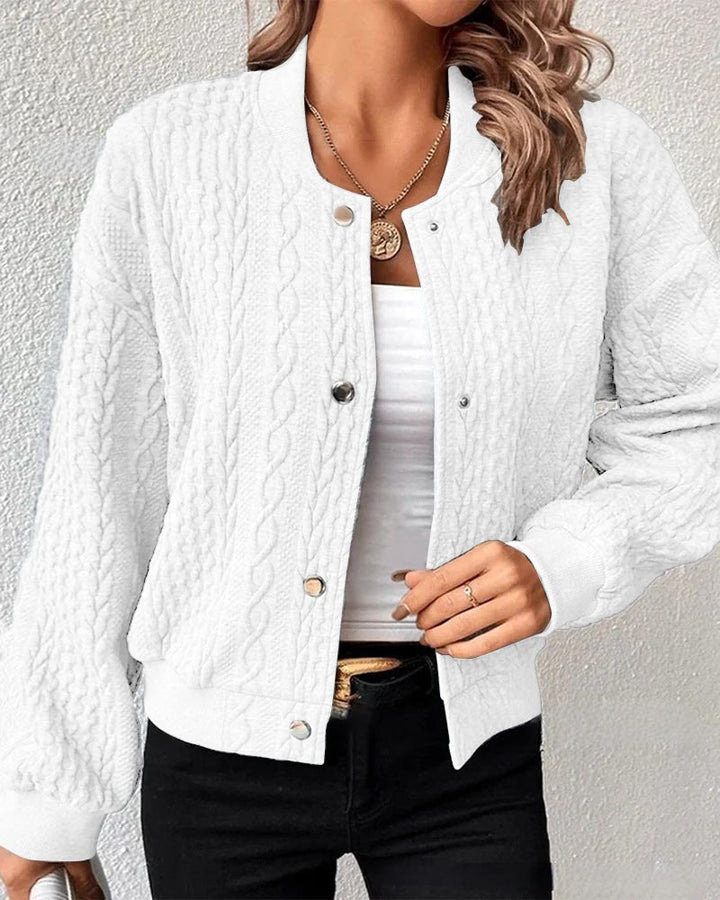 Lune London | Casual jacket with high collar in jacquard
