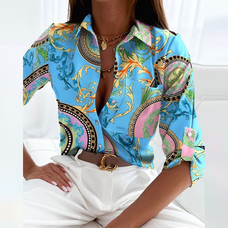 Lune London | Blouse with Turned-Down Collar