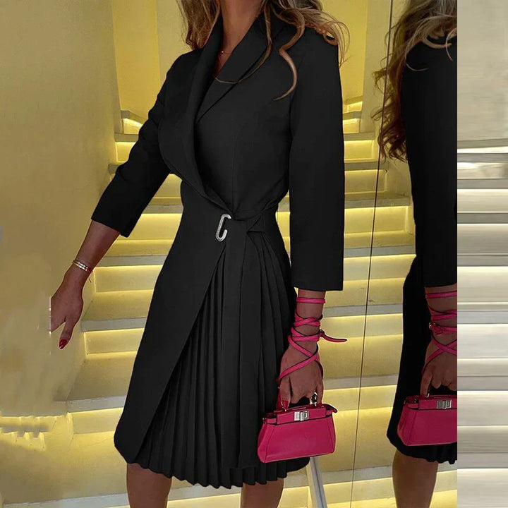 Lune London | Elegant notch collar blazer dress