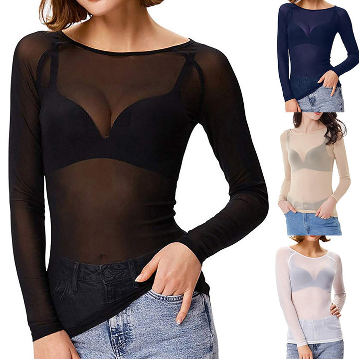 Amarae | Seductive Sheer Top with Long Sleeves for Women