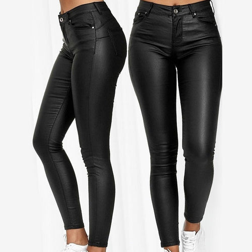 WOLF Long leather pants