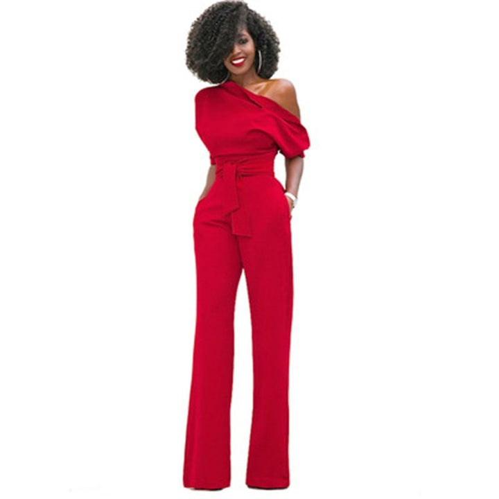 Lune London | Strapless, Elegant Jumpsuit with Belt for Women