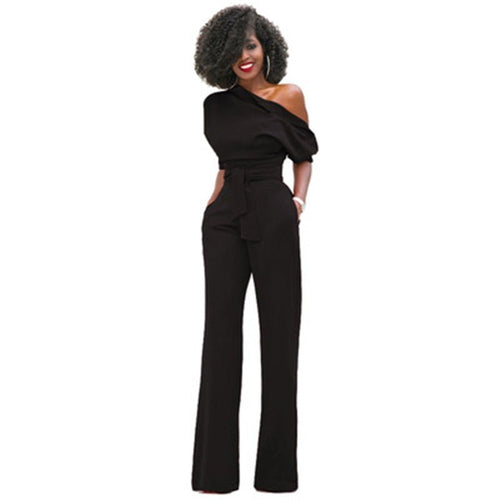 Amarae | Strapless, Elegant Jumpsuit with Belt for Women