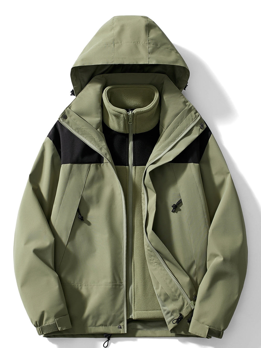 Lune London | 3-In-1 Fleece Winter Jacket with Hood for Women Versatile & Warm