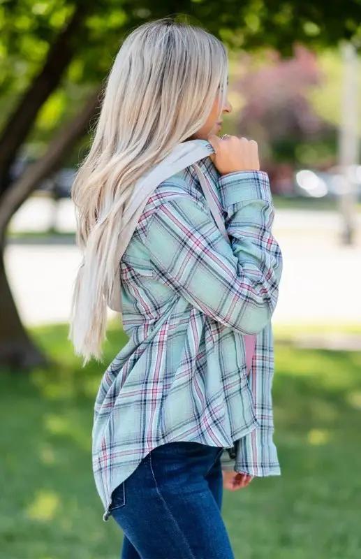 Lune London | Women's Hoodie Button-Down Leisure Shirt Jacket