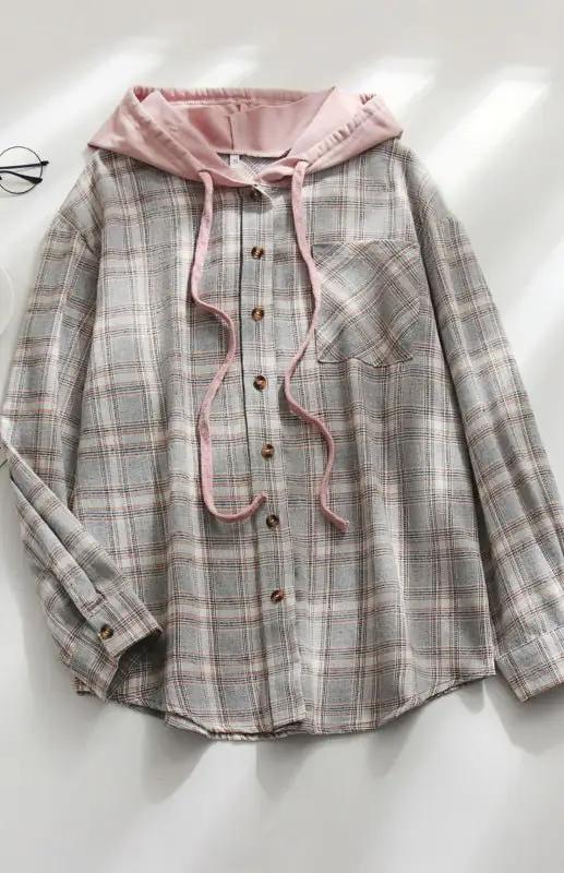 Lune London | Women's Hoodie Button-Down Leisure Shirt Jacket