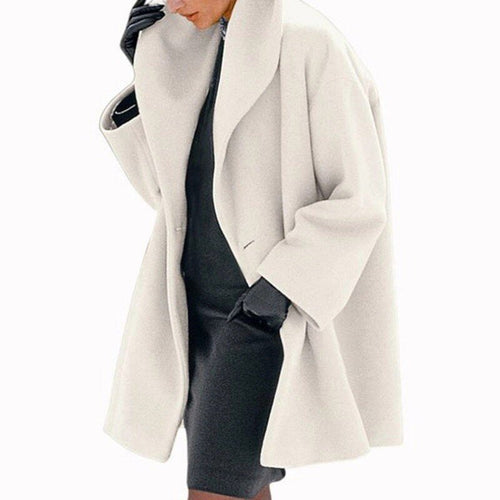 Amarae | Wool Women's Coat with Wide Collar