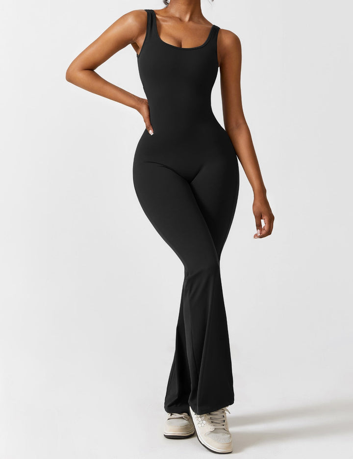 Lune London | V-Back Flared Jumpsuit