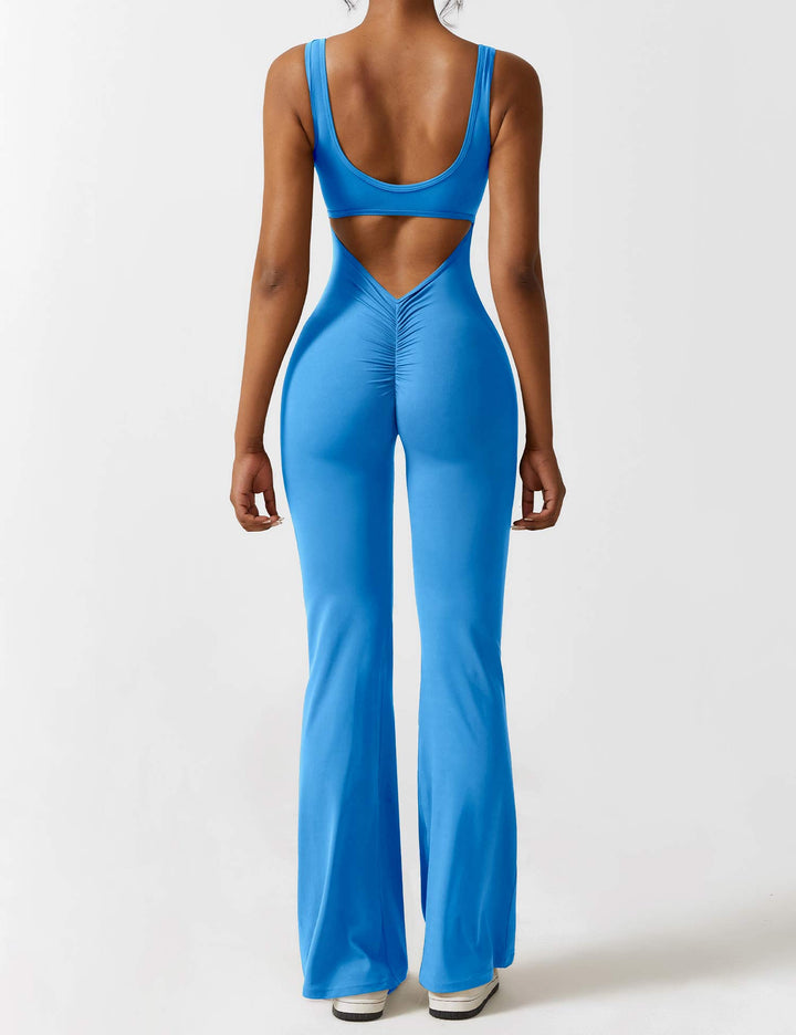Lune London | V-Back Flared Jumpsuit