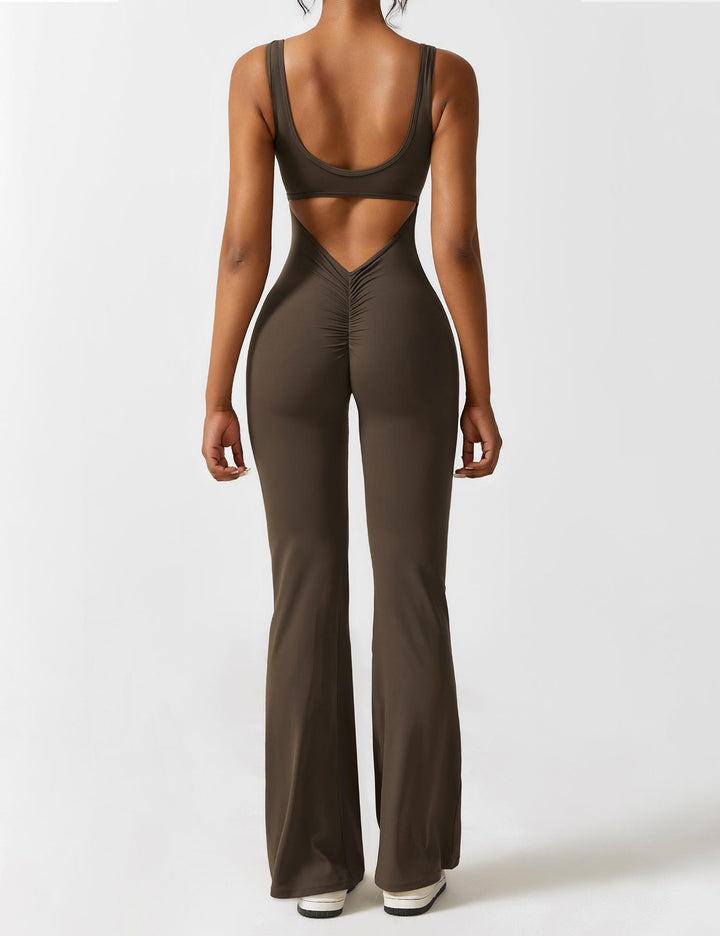 Lune London | V-Back Flared Jumpsuit
