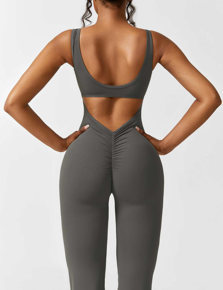 Lune London | V-Back Flared Jumpsuit