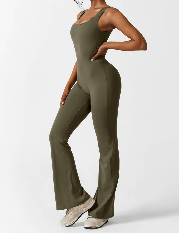 Lune London | V-Back Flared Jumpsuit