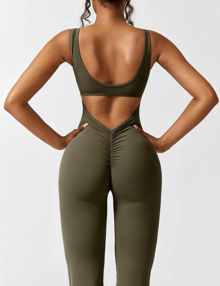 Lune London | V-Back Flared Jumpsuit