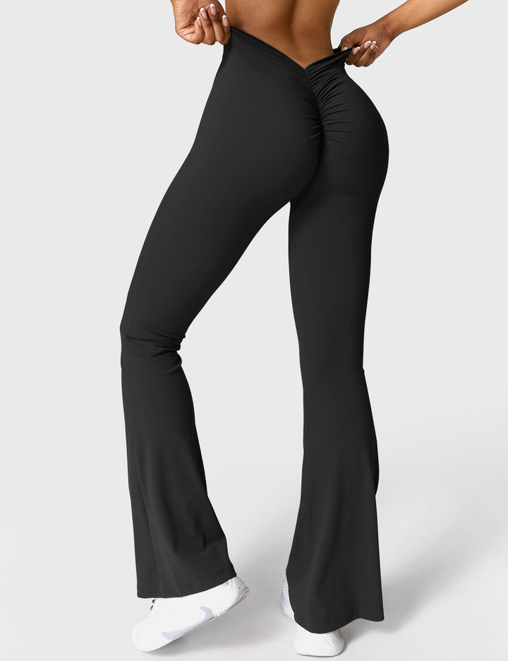Amarae | Flared leggings with V-neck