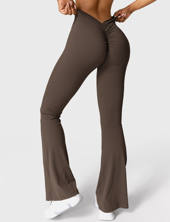 Amarae | Flared leggings with V-neck