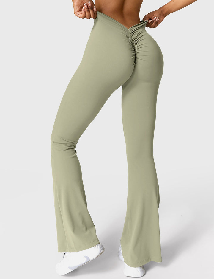 Amarae | Flared leggings with V-neck