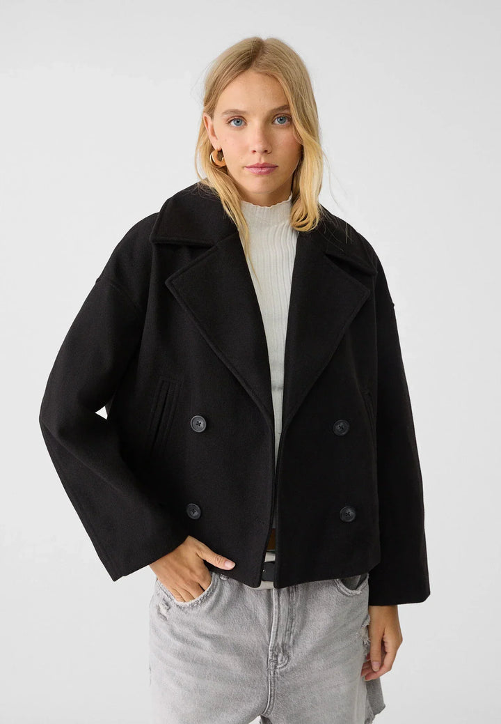Chic Und Stil | Short Double-Breasted Jacket for Women